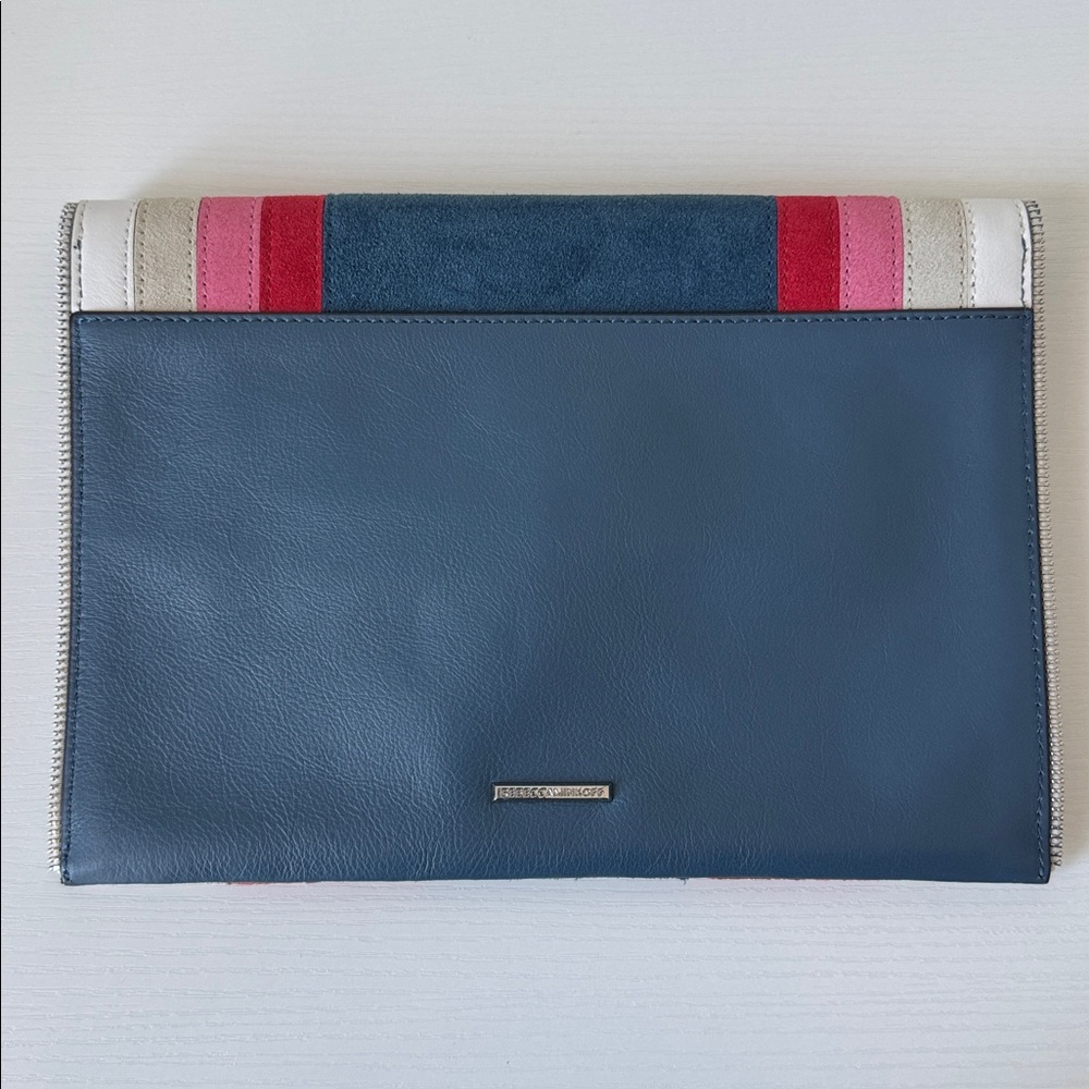 Rebecca Minkoff Colorful Geometric Envelope Leo Clutch - Picture 2 of 5